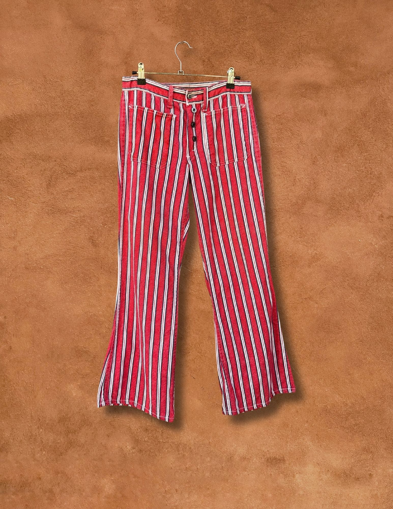 70s striped pants best sale