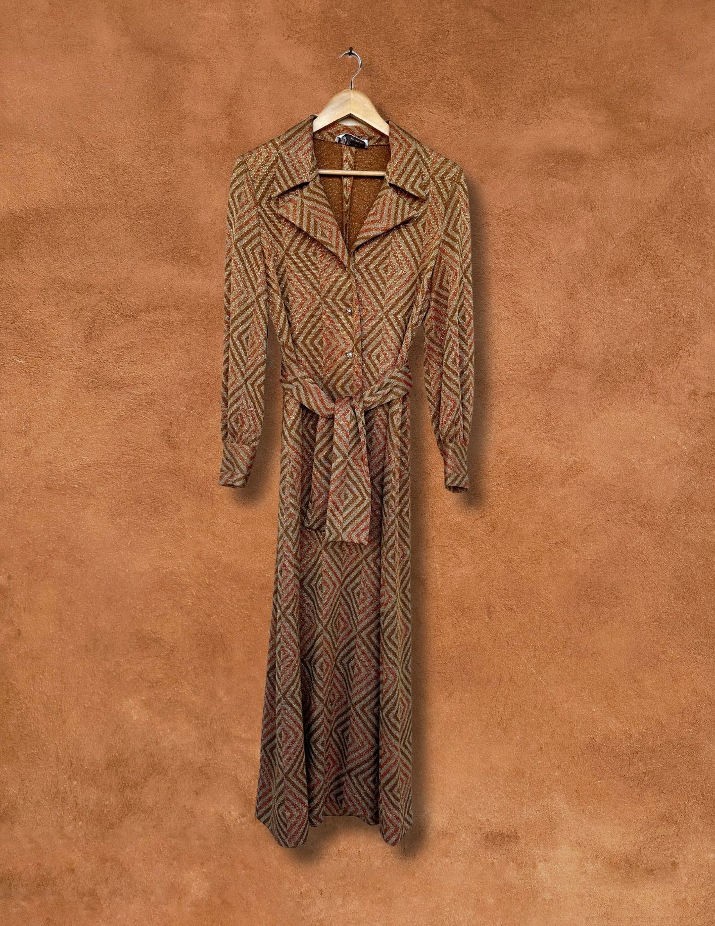 Vintage 60s Metallic Dress