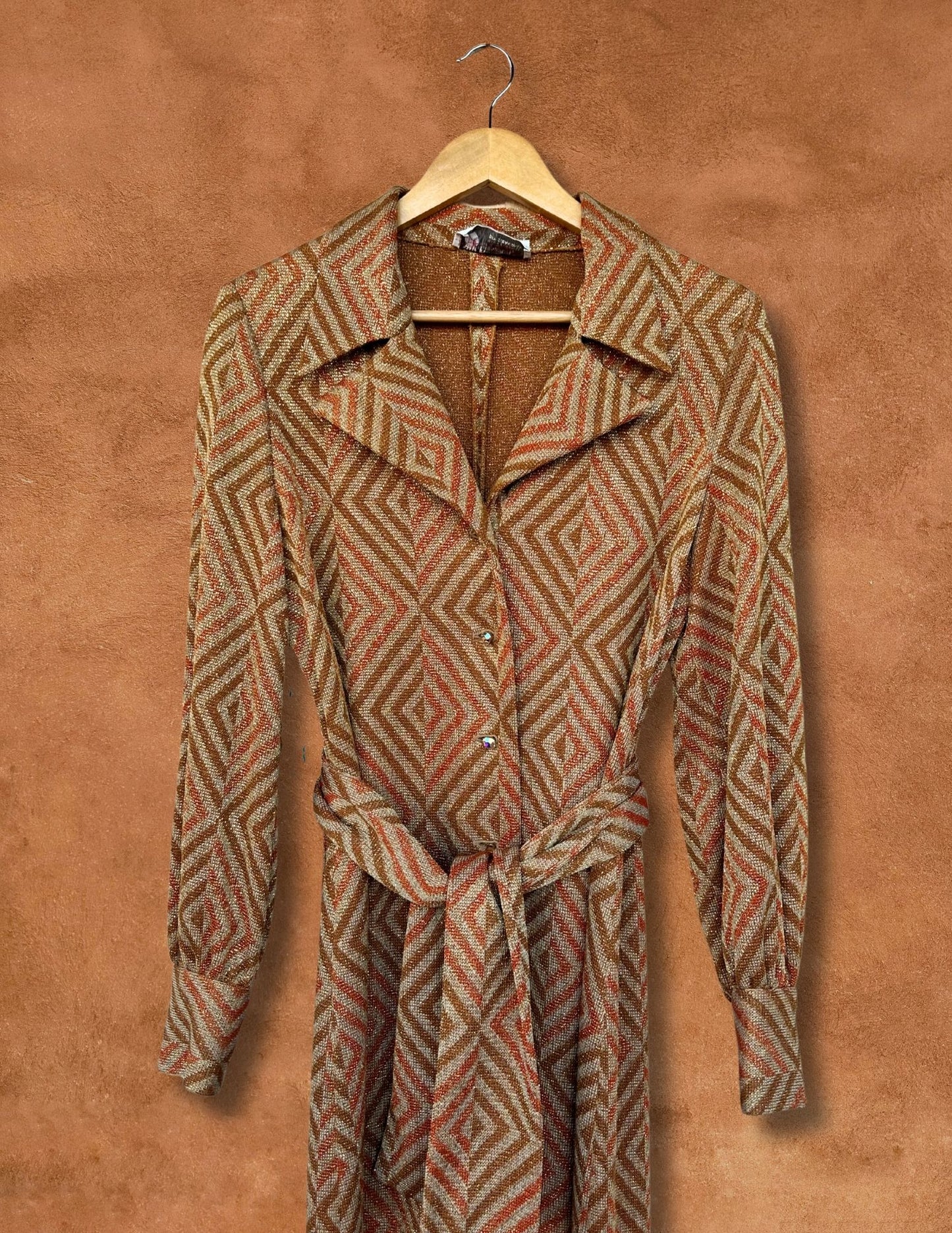 Vintage 60s Metallic Dress