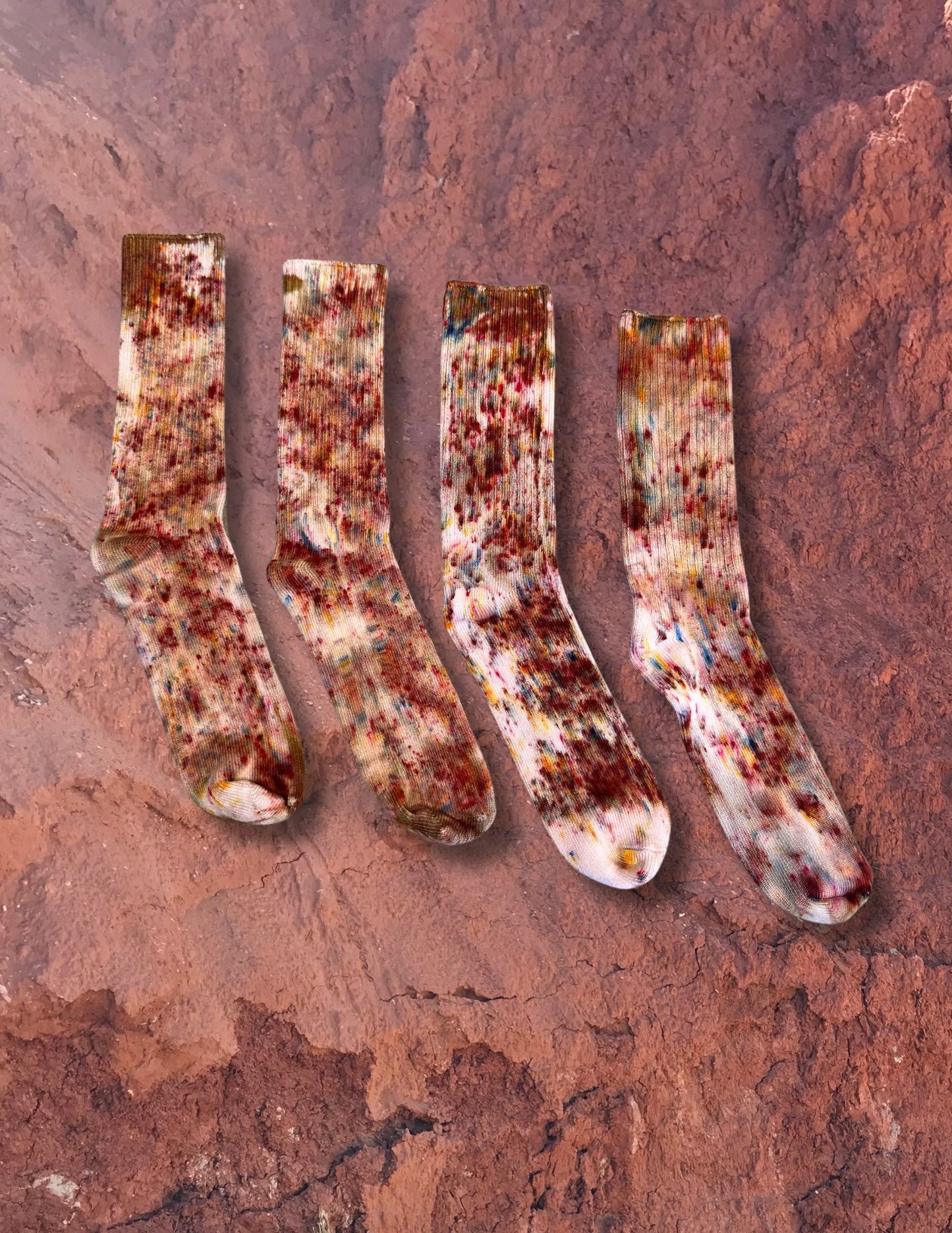 Limited Edition Hand Dyed Softest Socks- Desert Mesa