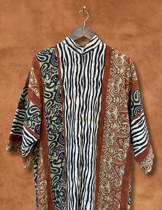 Vintage 80s Print Caftan