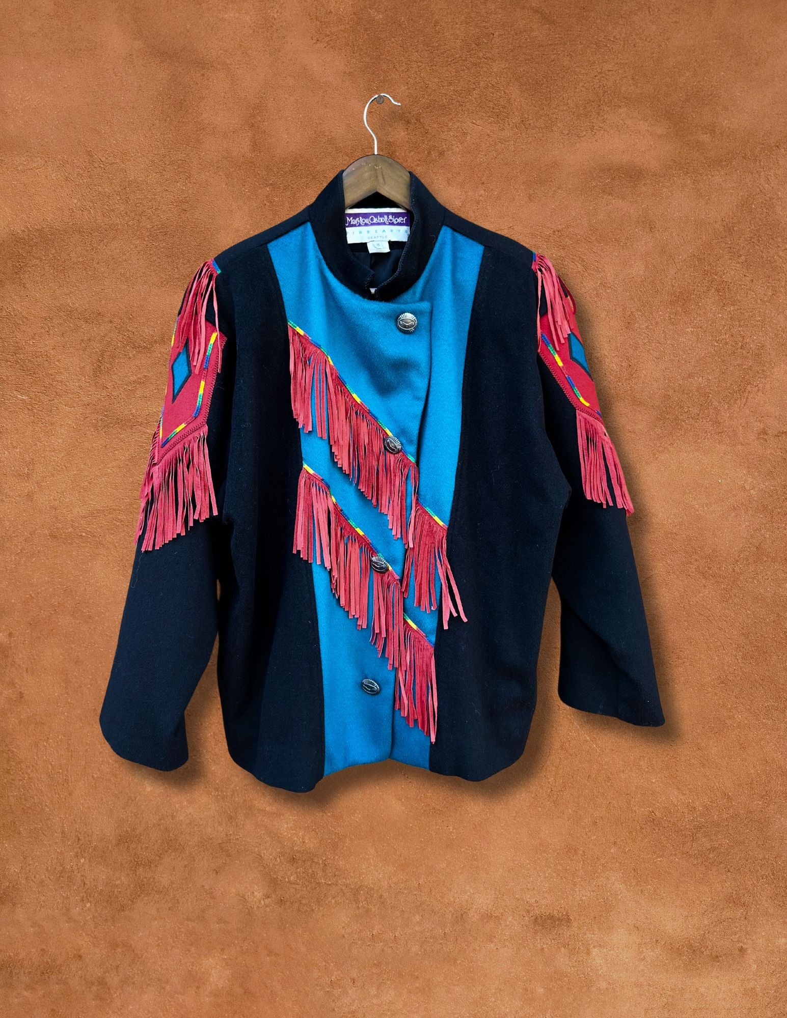 Vintage 80s Southwest Fringe Jacket