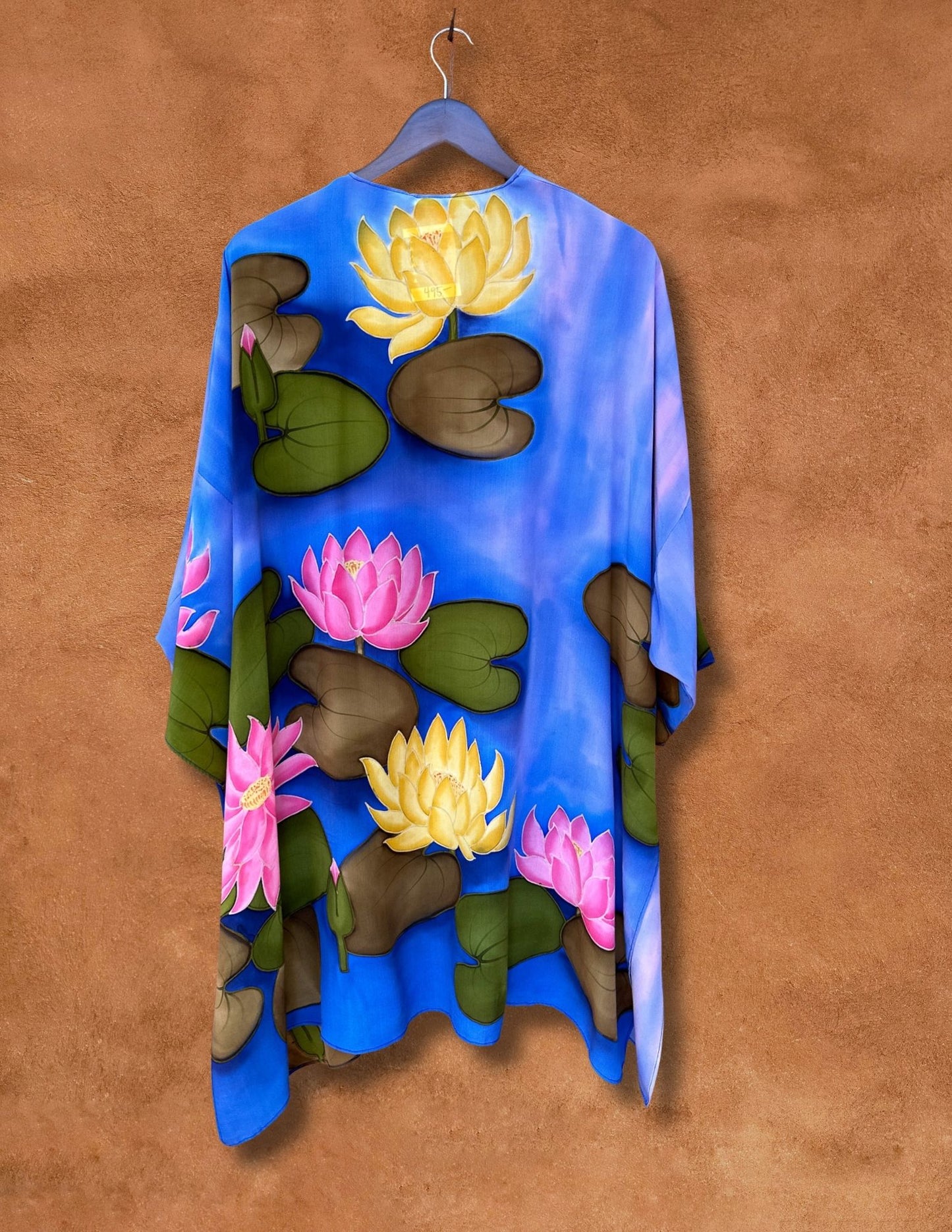 Vintage Handpainted Silk Lily Jacket