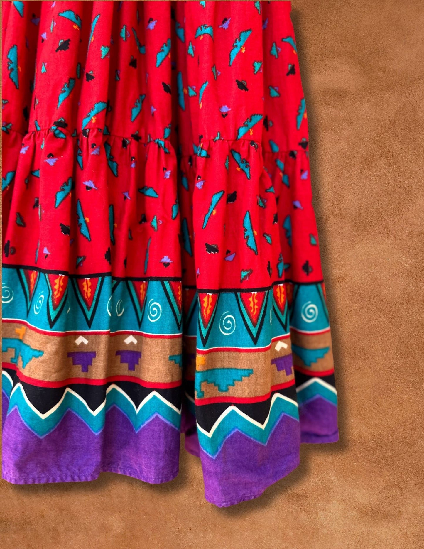 Vintage 80s Southwest Skirt