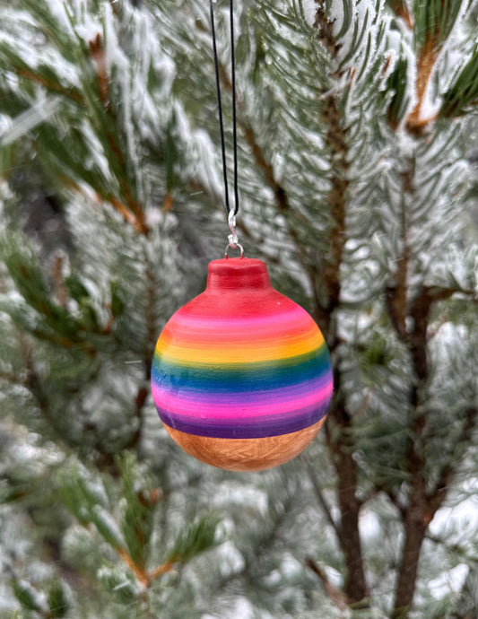 Navajo Made Handpainted Clay Ornaments- Nástíí’liid (Rainbow)