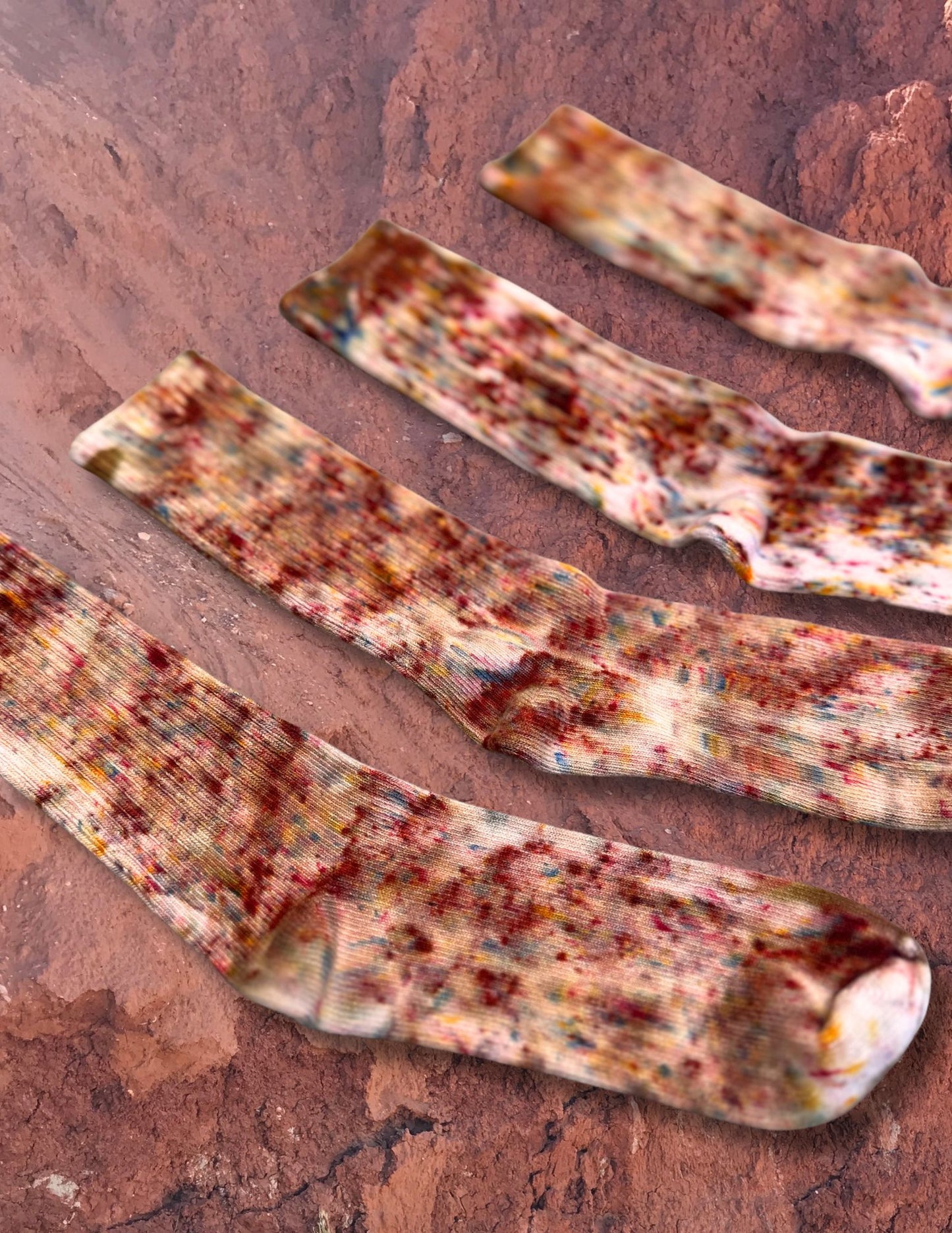 Limited Edition Hand Dyed Softest Socks- Desert Mesa