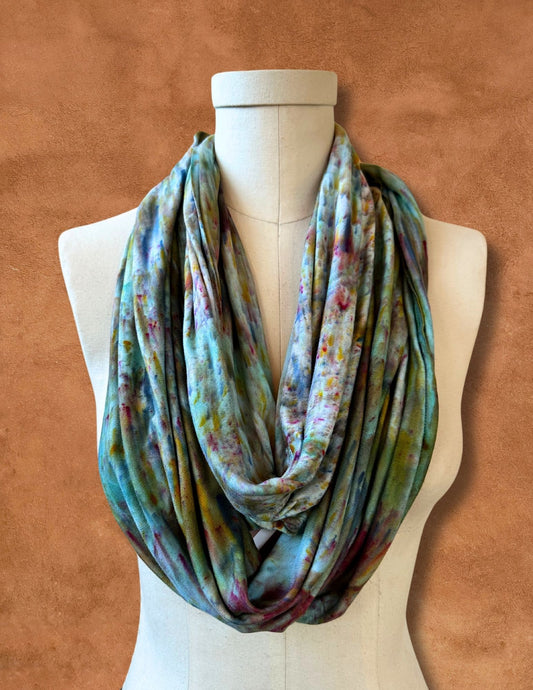 Limited Edition Handdyed Infinity Scarf- Sky Fall