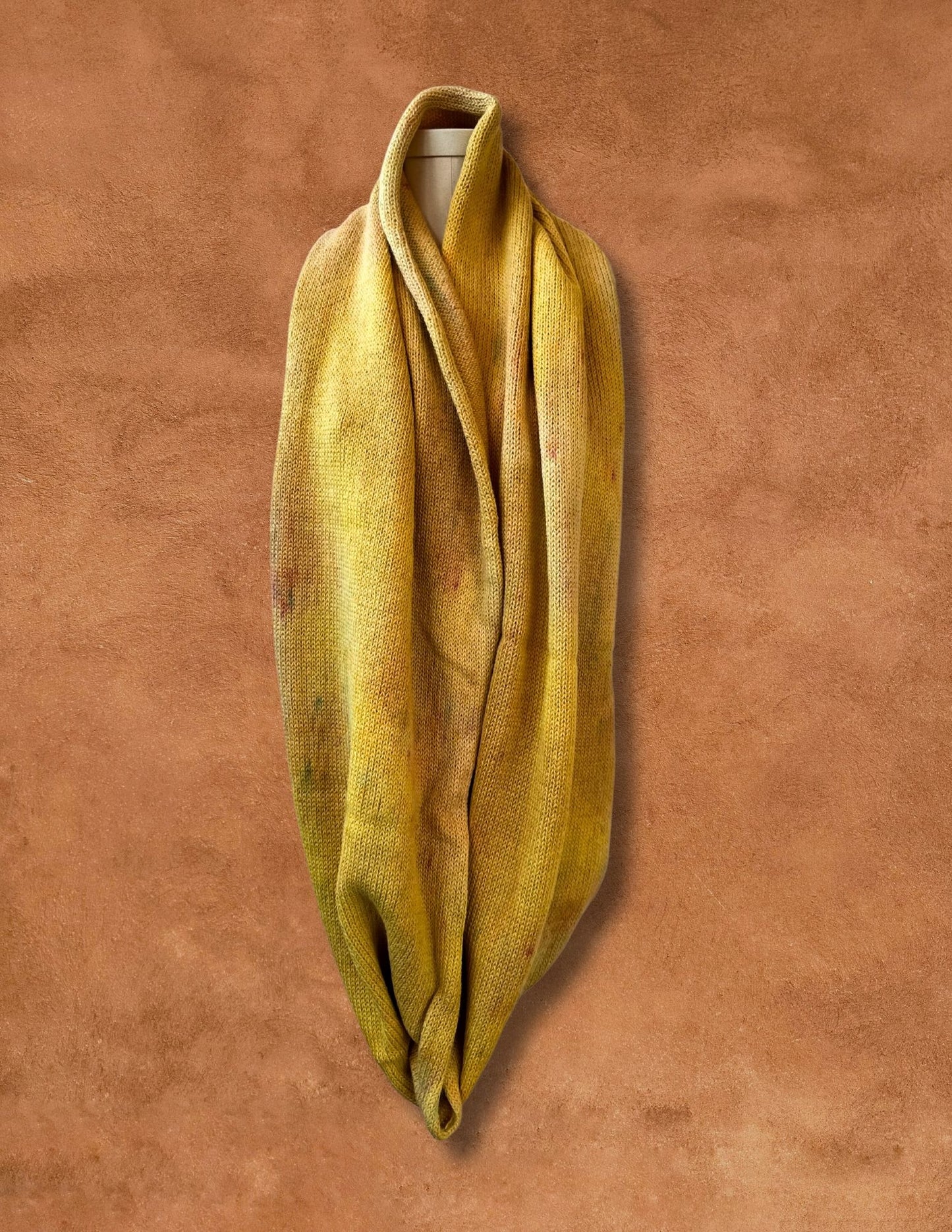 Limited Edition Hand Dyed Bolivian Alpaca Infinity Scarf- Sunglow