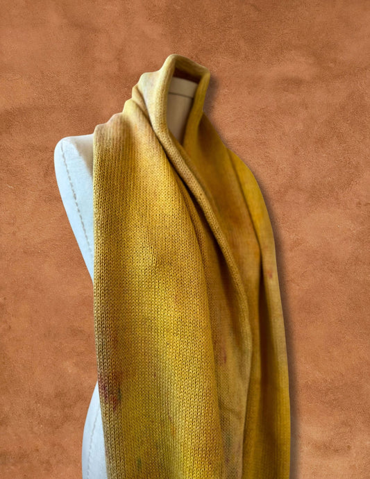 Limited Edition Hand Dyed Bolivian Alpaca Infinity Scarf- Sunglow