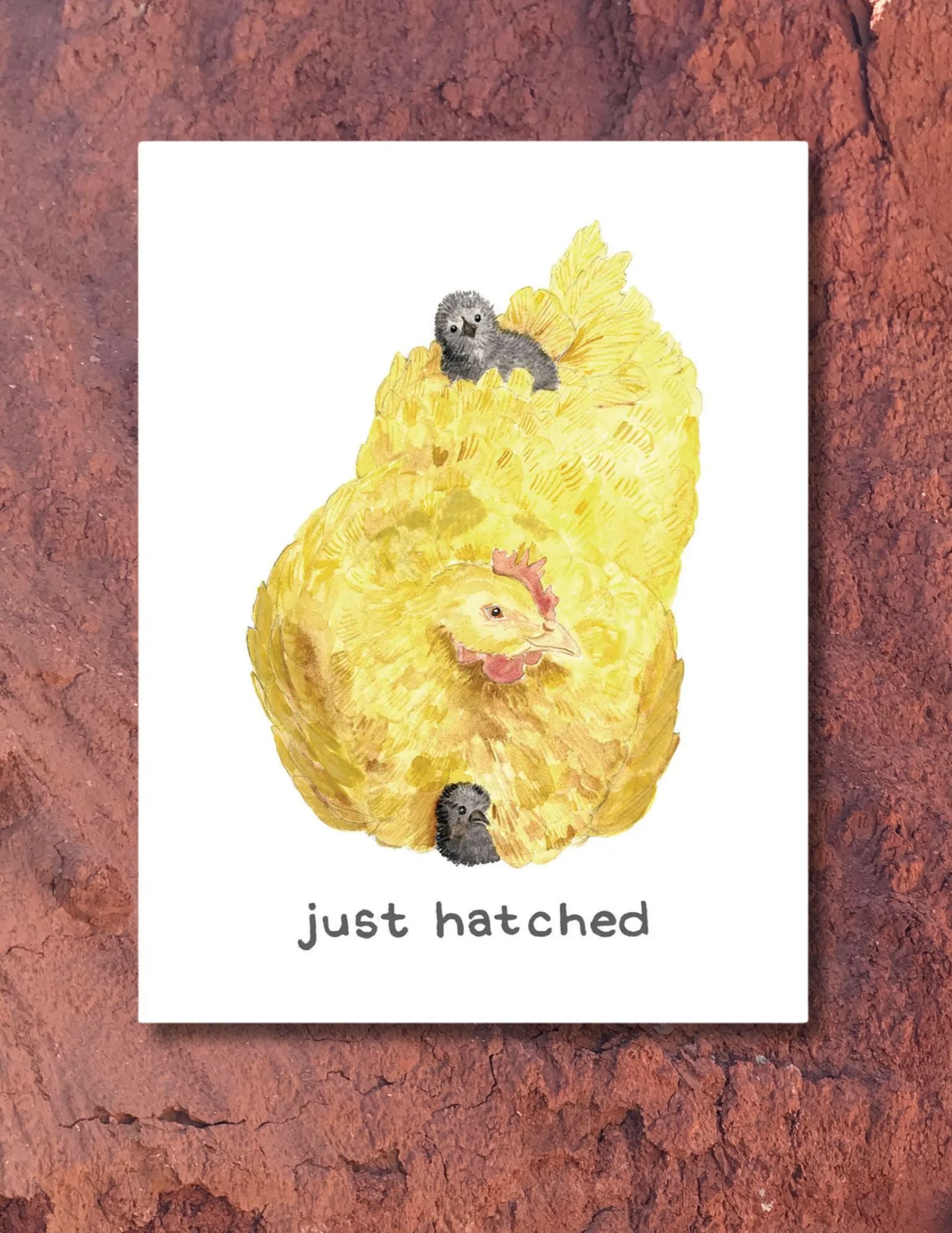 Just Hatched Card by artist Brigida Swanson