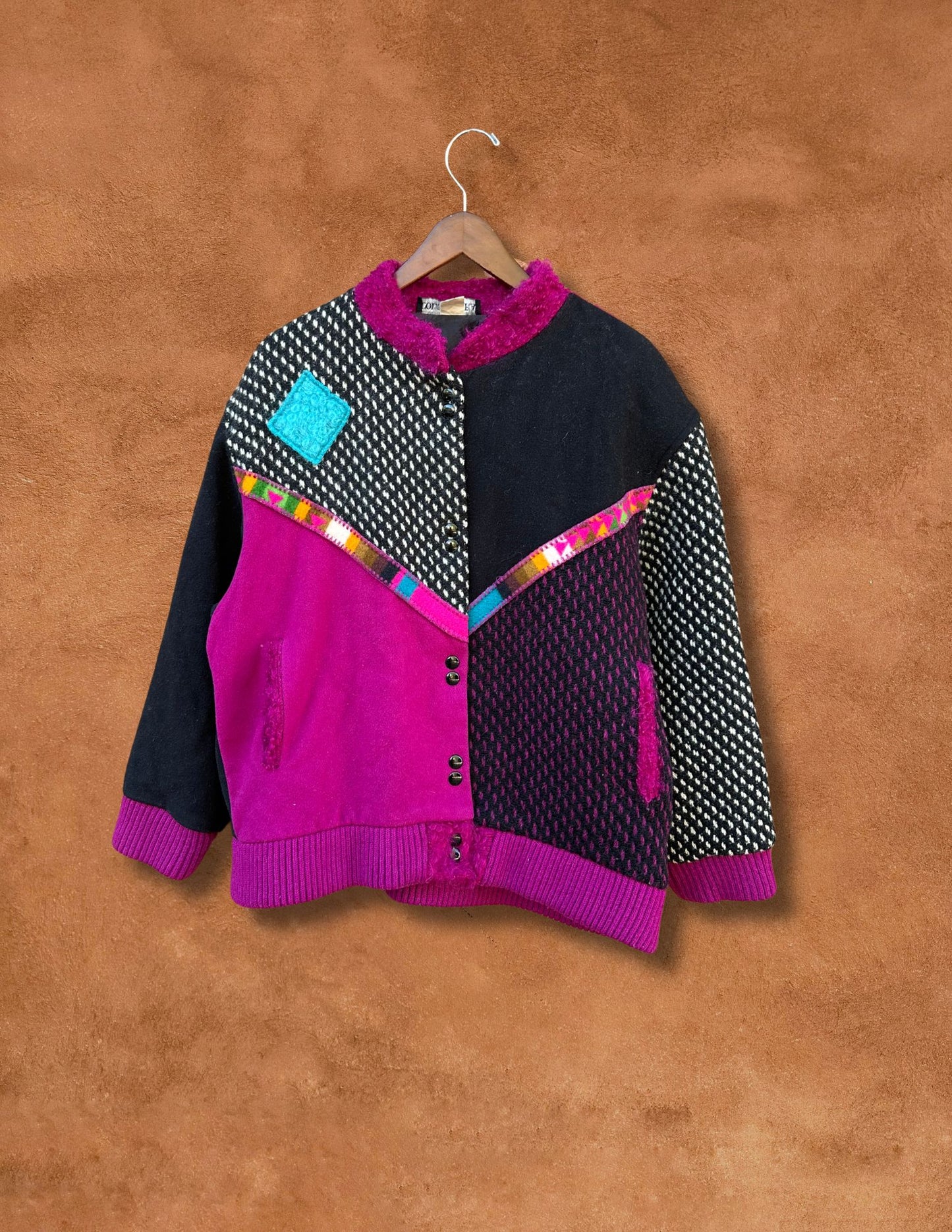 Vintage 80s Eclectic Geo Jacket