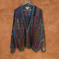 Vintage Technicolor Alpaca Cardigan