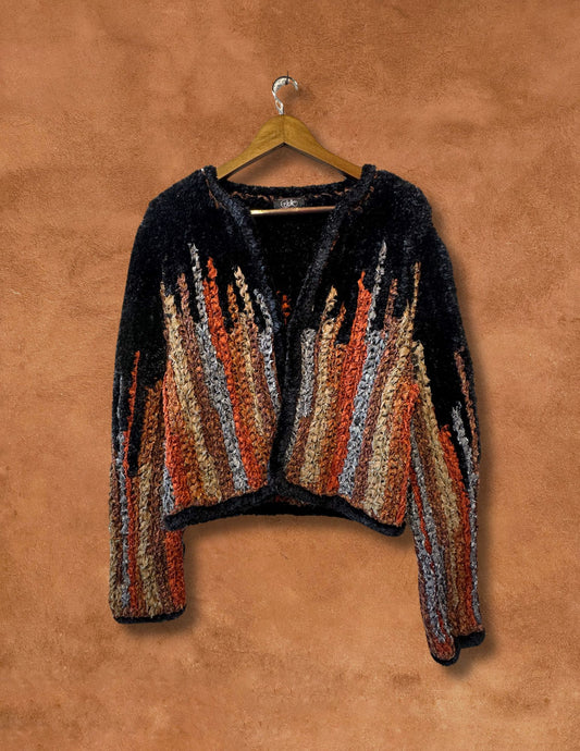 Vintage 80s Handcrochet Cardigan