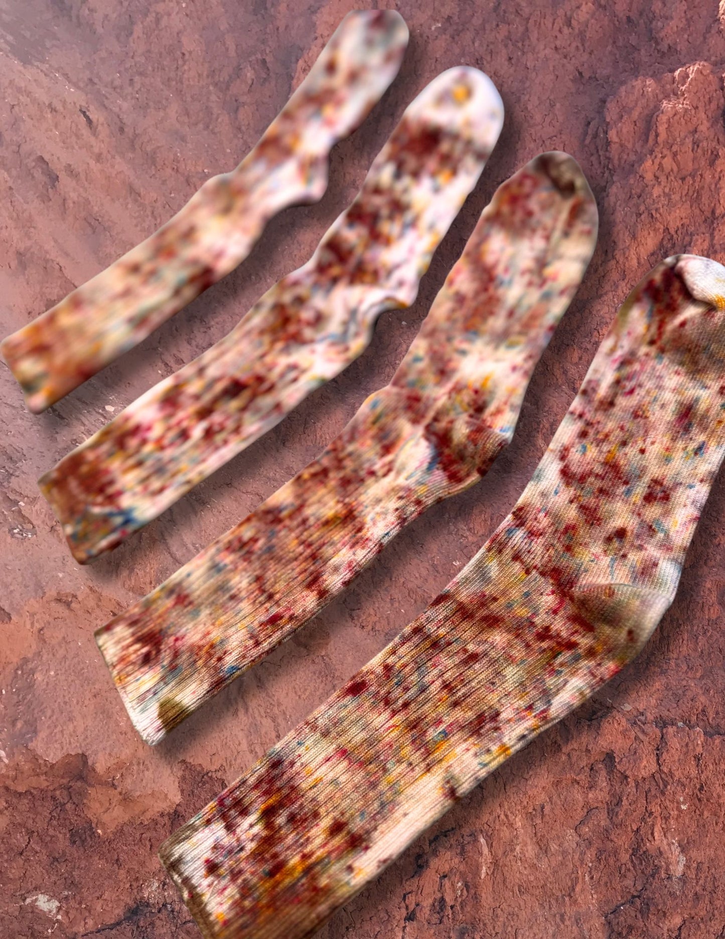 Limited Edition Hand Dyed Softest Socks- Desert Mesa