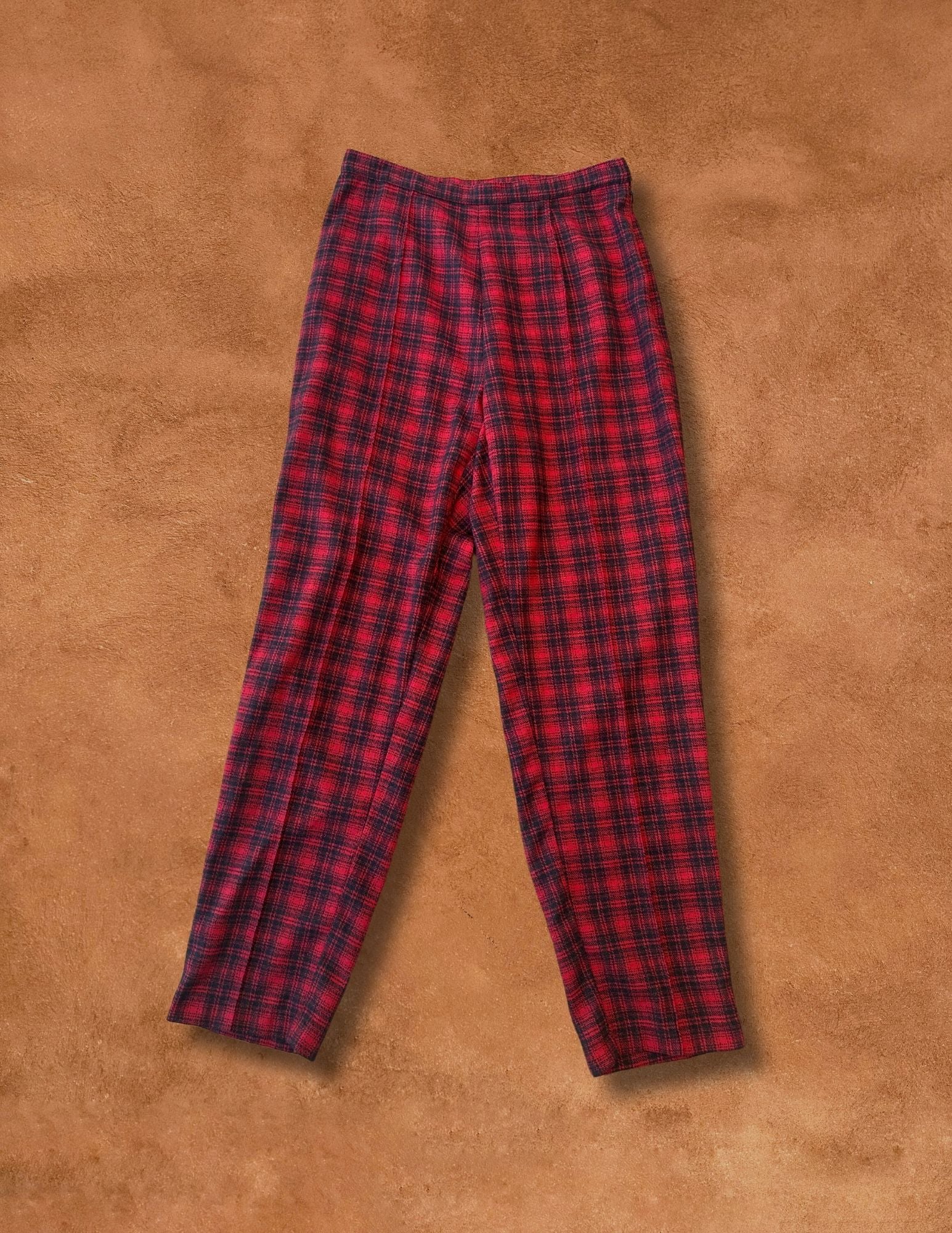 Vintage 90s Plaid Tapered Leg Pant