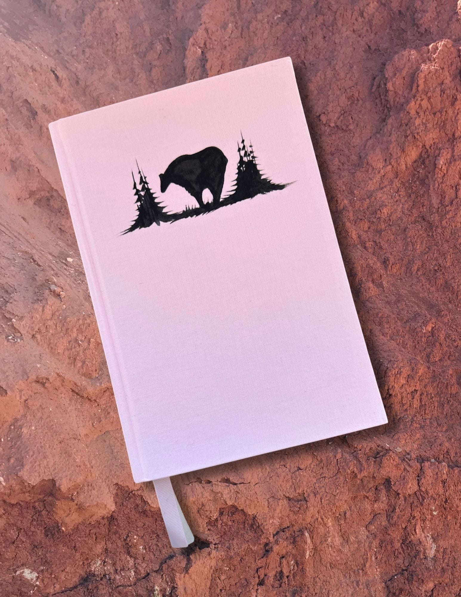 Hand Painted Bear Essential Linen Notebooks by Diné Artist Emily Jacket