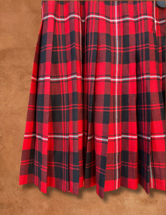 Vintage Lochcarron Tartan Kilted Skirt