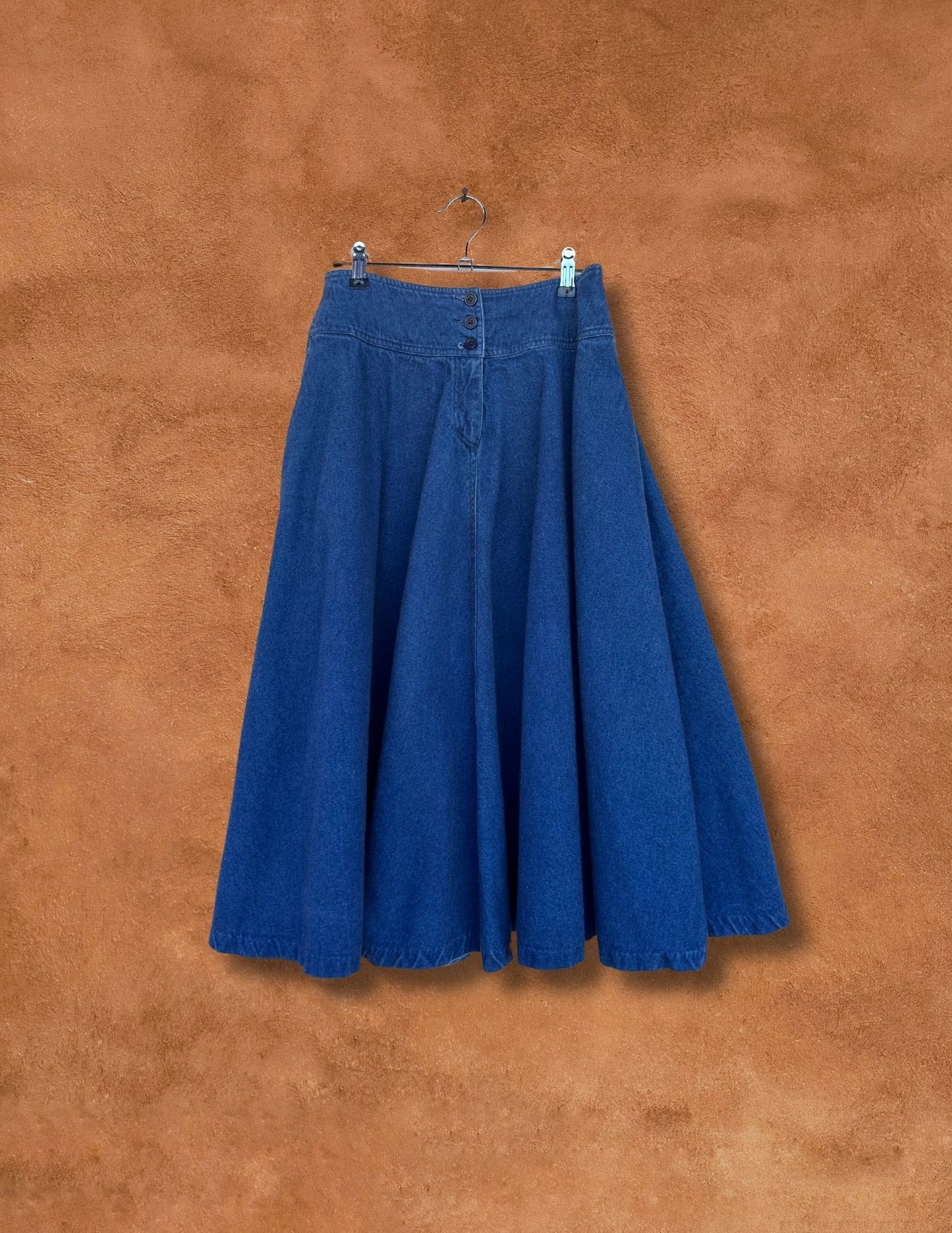 Vintage 70s Denim Circle Skirt