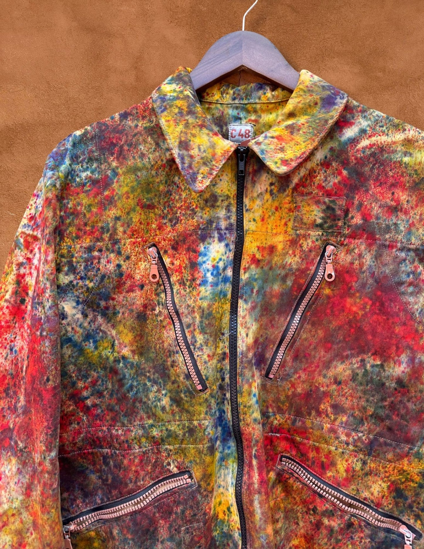 Upcycled Vintage Tanker Jacket- Fall Spectrum