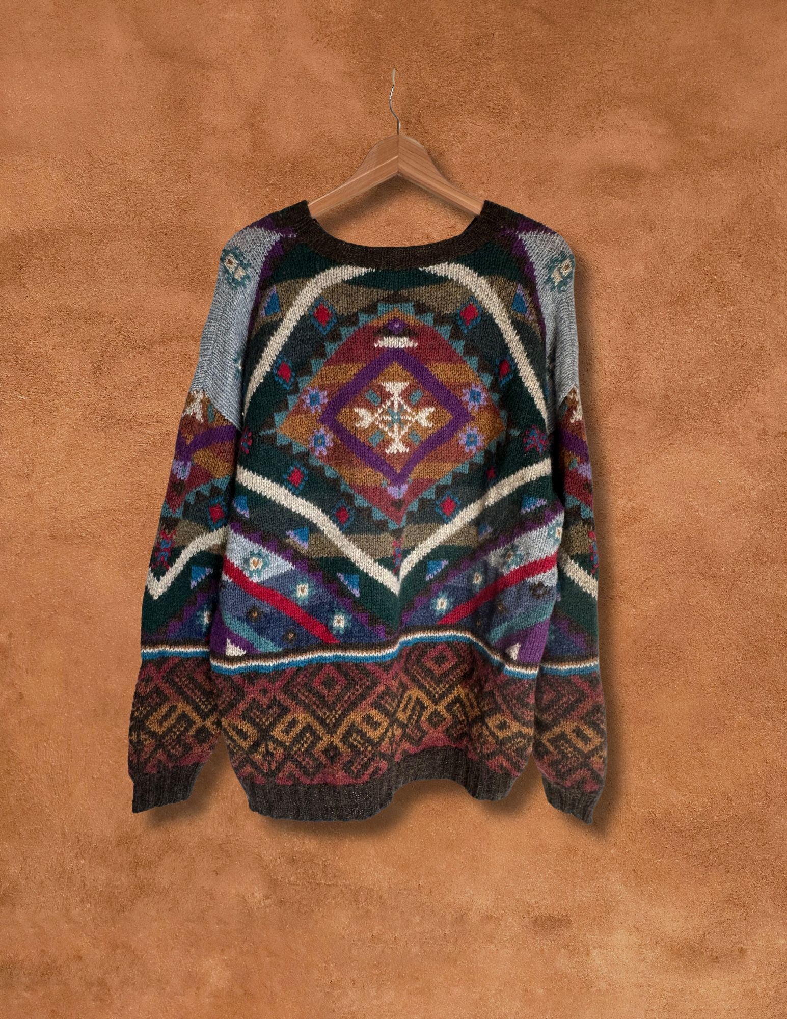 Vintage 80s Geo Sweater