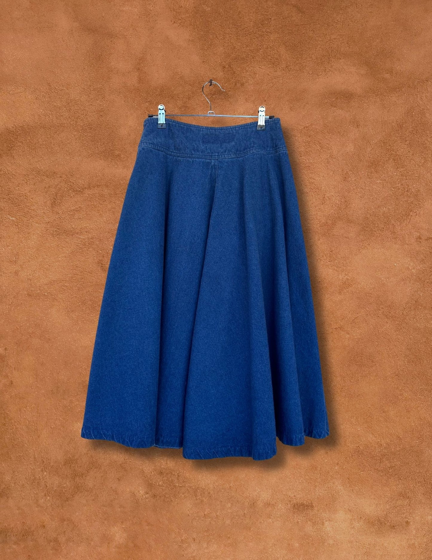 Vintage 70s Denim Circle Skirt