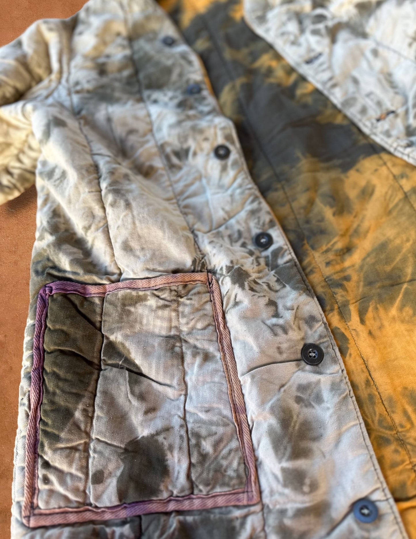 Upcycled Vintage Military Quilted Jacket