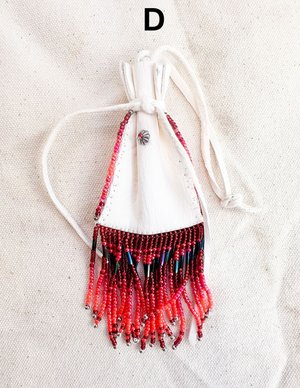 Navajo Made Handbeaded Buckskin Bags