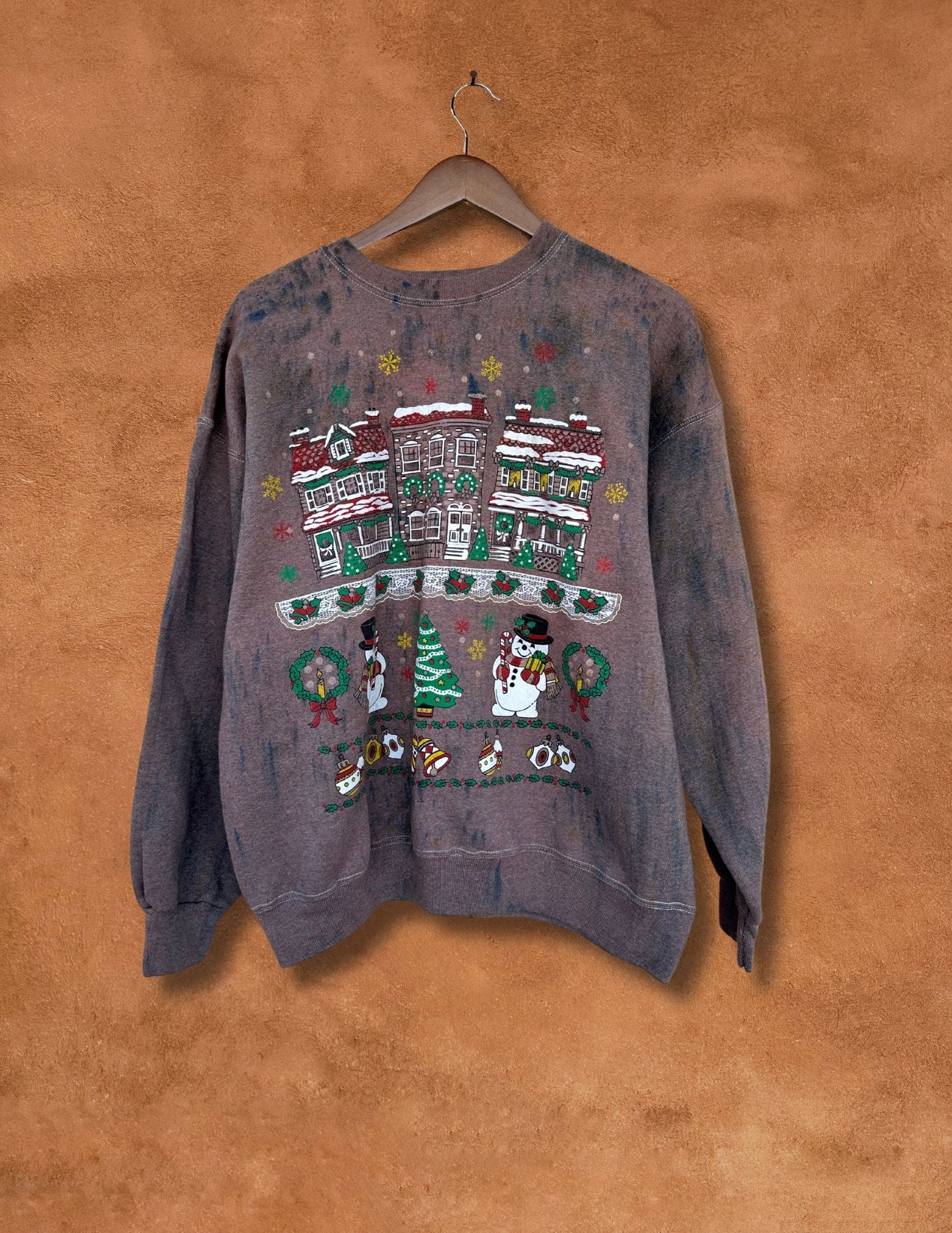 Upcycled Vintage Holiday Sweatshirt