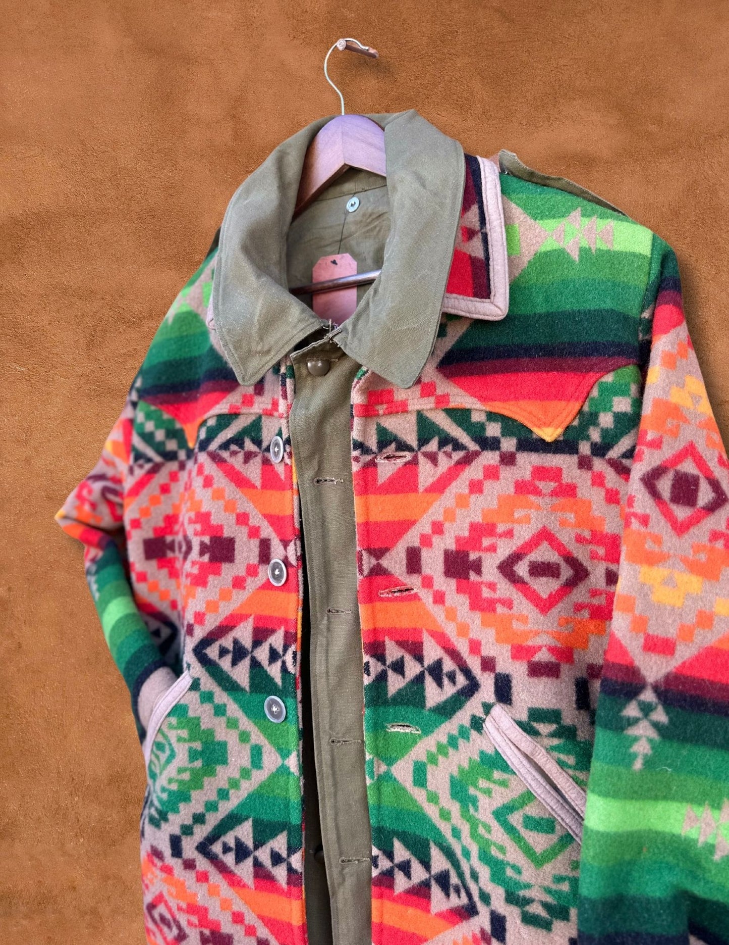 Upcycled Vintage Hybrid Blanket Coat