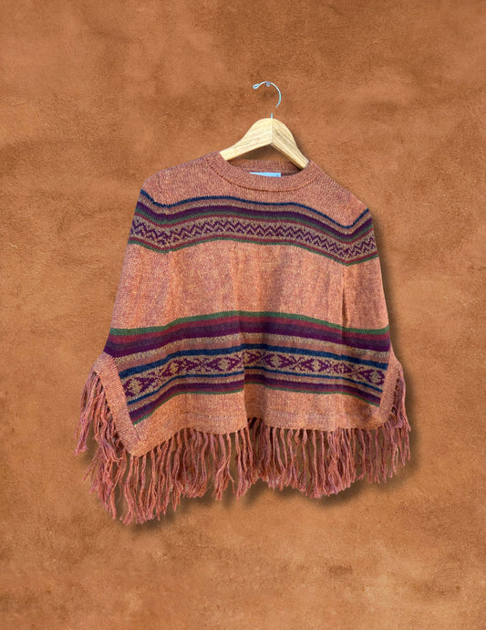 Vintage Alpaca Poncho