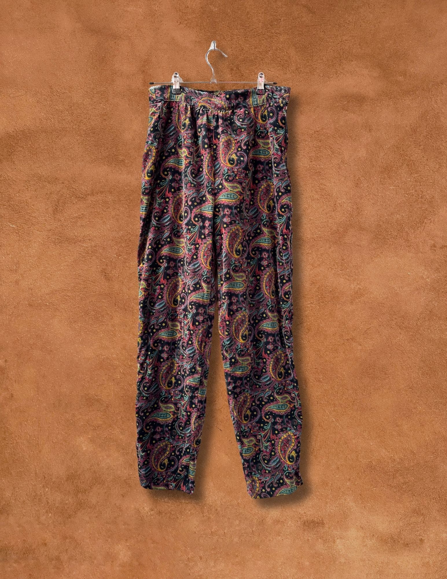 Vintage 80s High Waist Velvet Pants