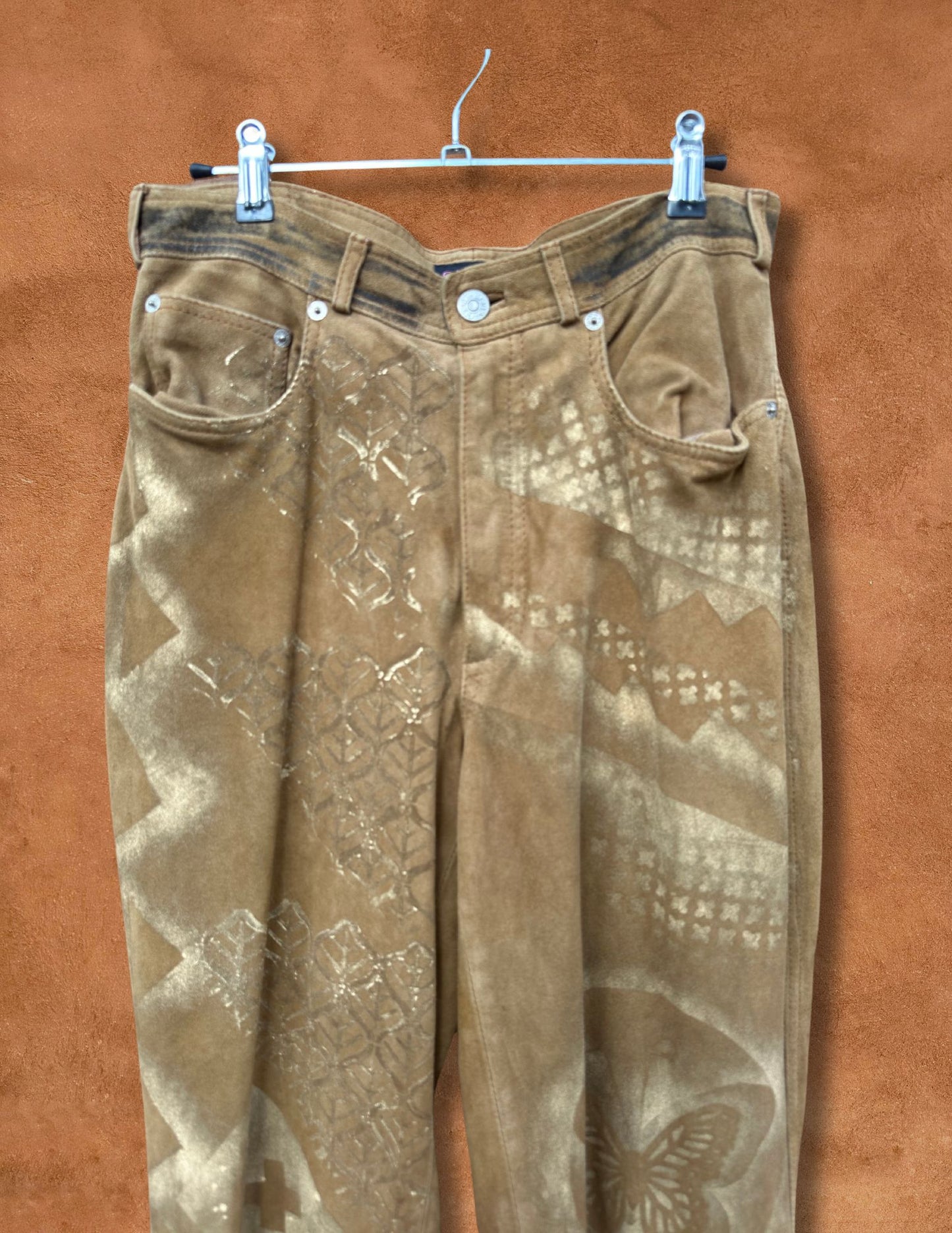 Upcycled Vintage Gucci Suede Pant