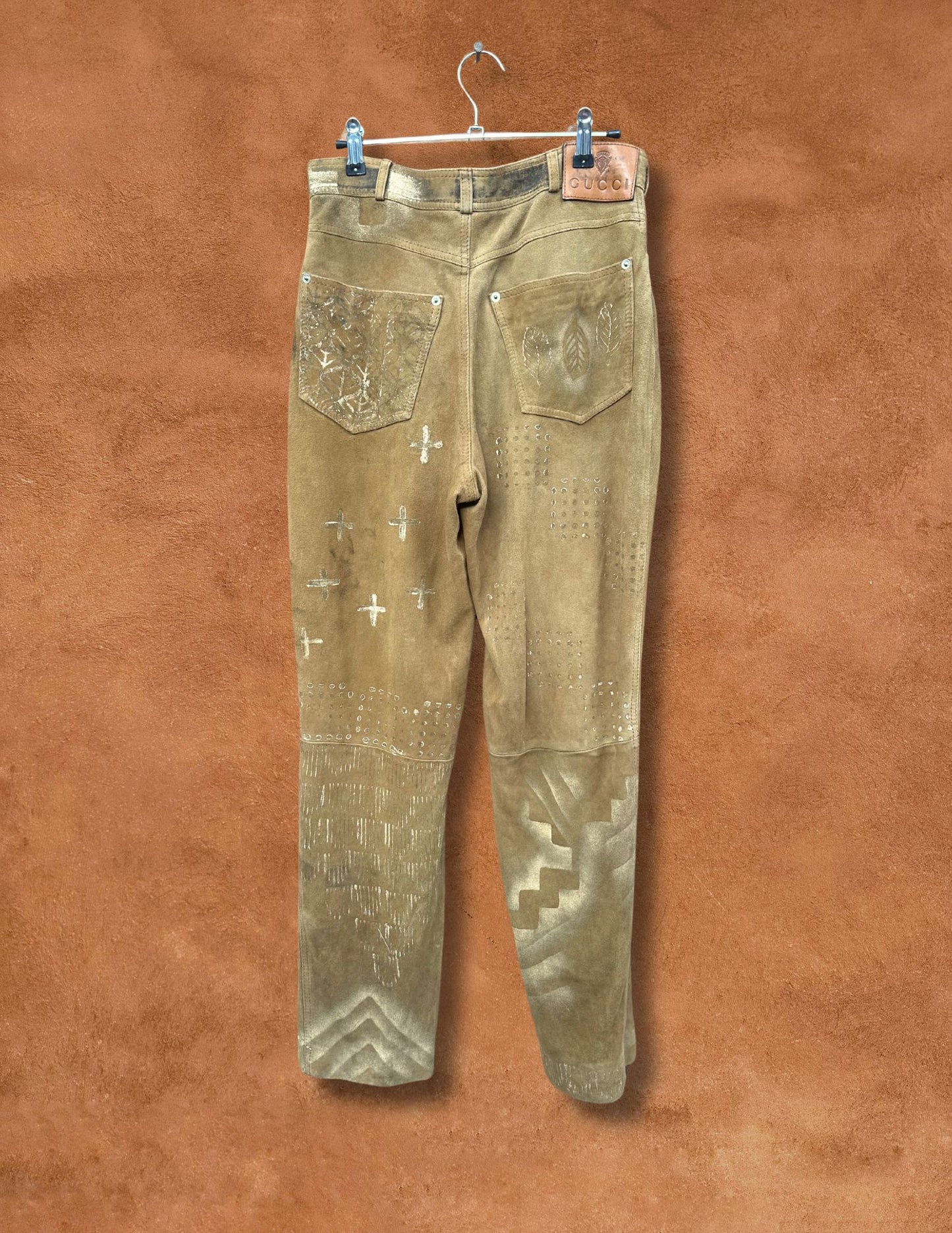 Upcycled Vintage Gucci Suede Pant