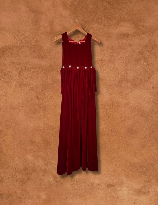 Vintage 70s Velvet Maxidress