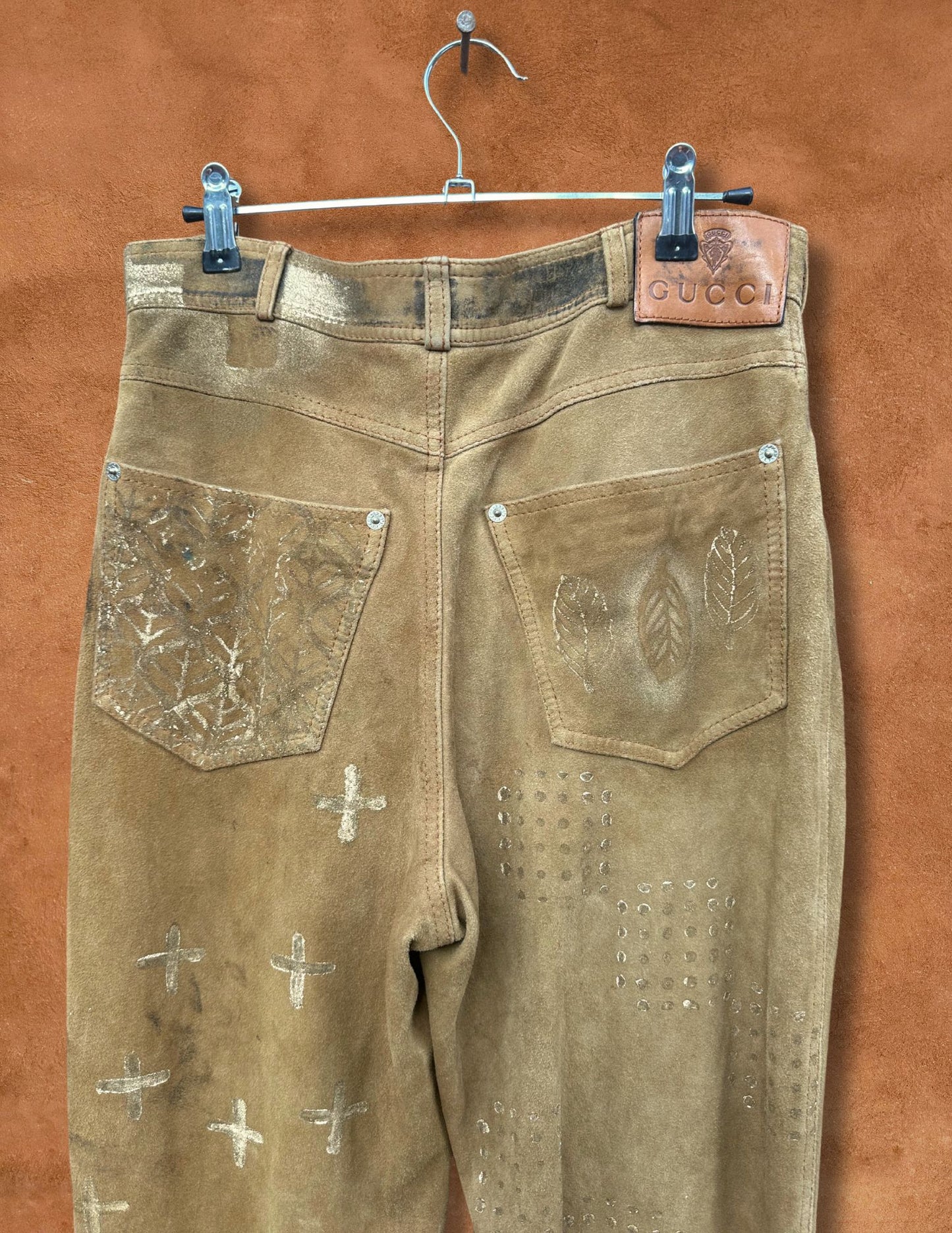 Upcycled Vintage Gucci Suede Pant