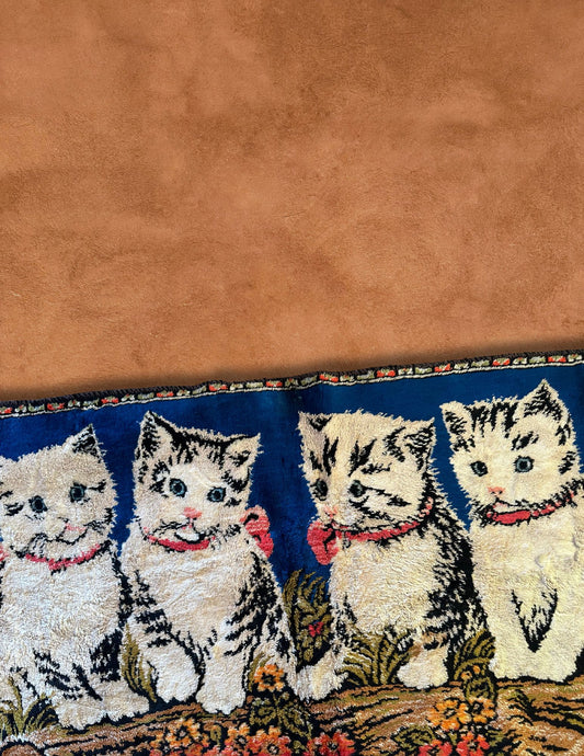 Vintage Cat Tapestry Rug