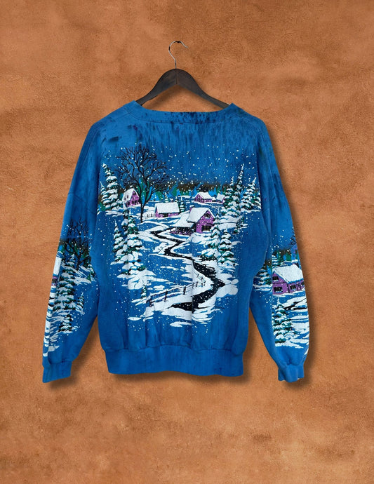 Upcycled Vintage Holiday Sweatshirt