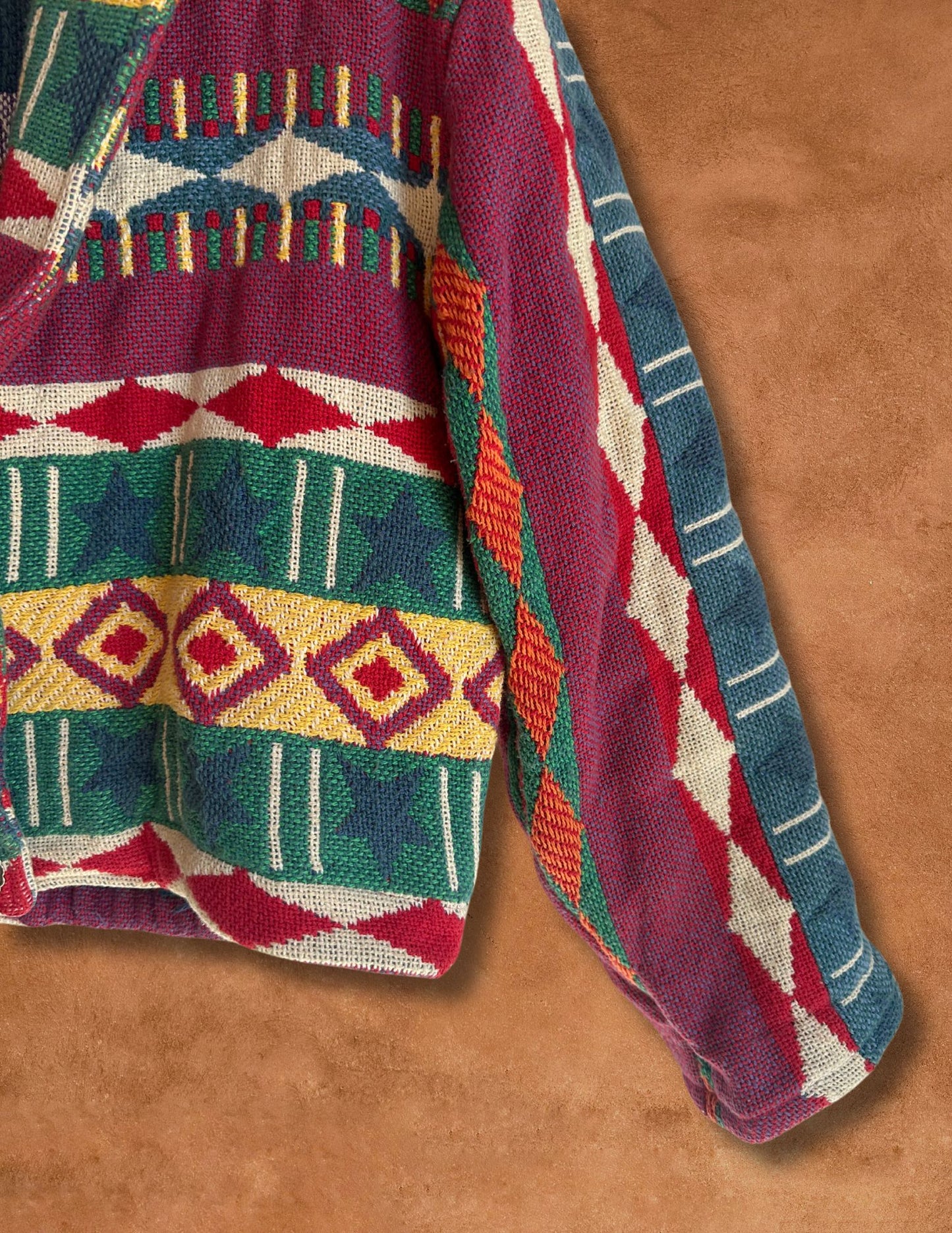 Vintage 80s Southwest Geo Tapestry Jacket