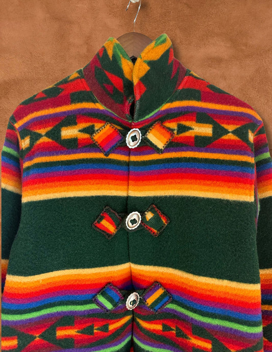 Vintage 80s Southwest Blanket Coat