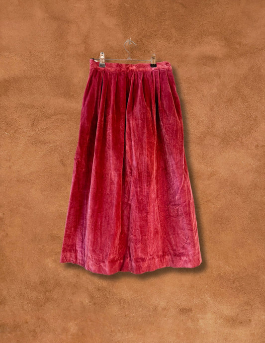 Upcycled Vintage Velvet Skirt