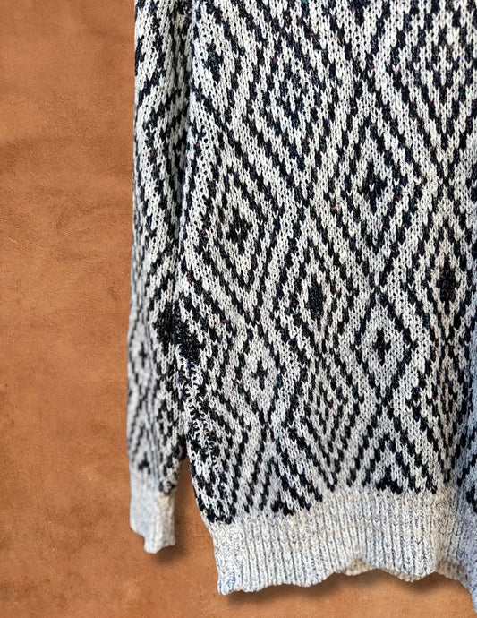 Vintage 80s Geo Sweater