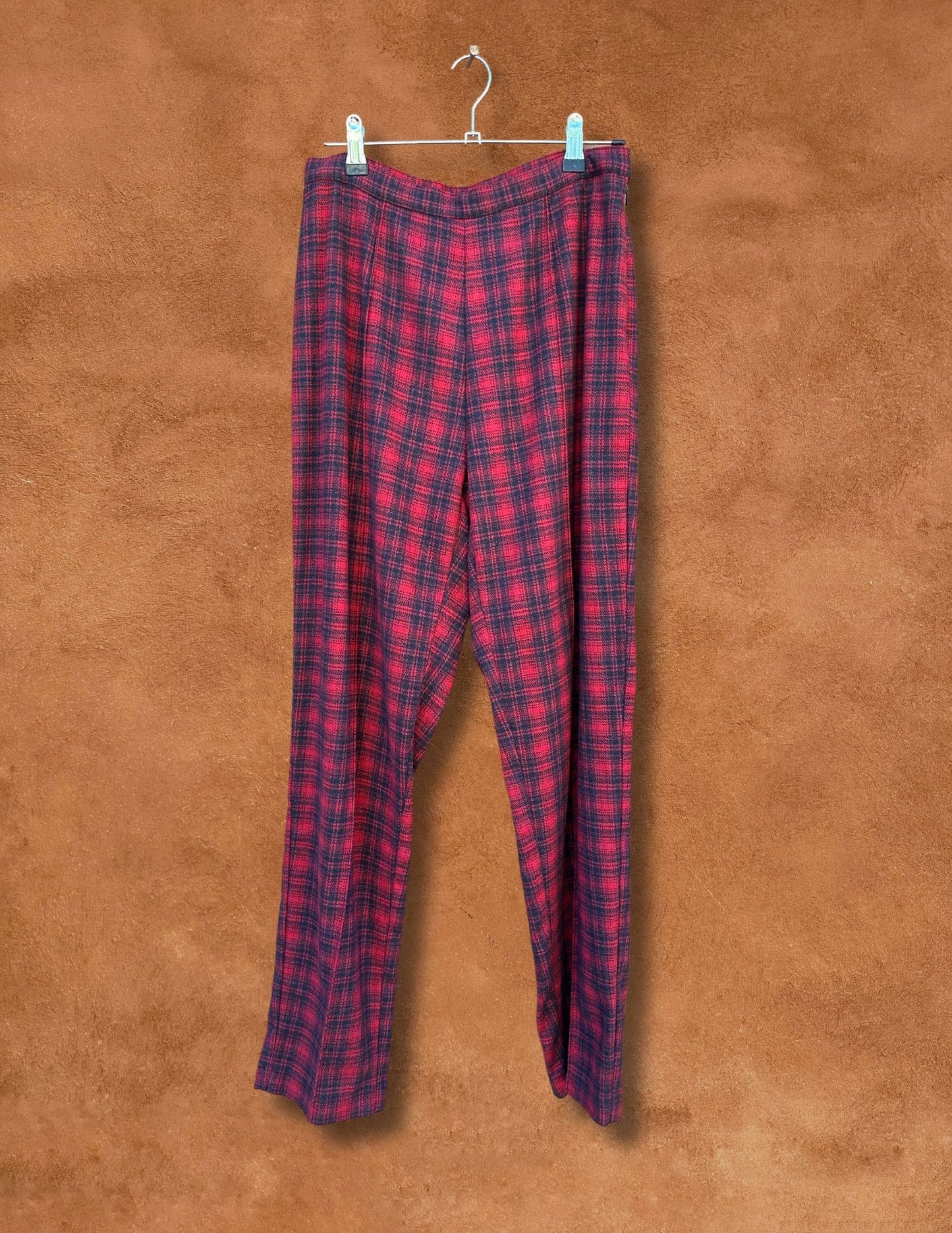 Vintage 90s Plaid Tapered Leg Pant