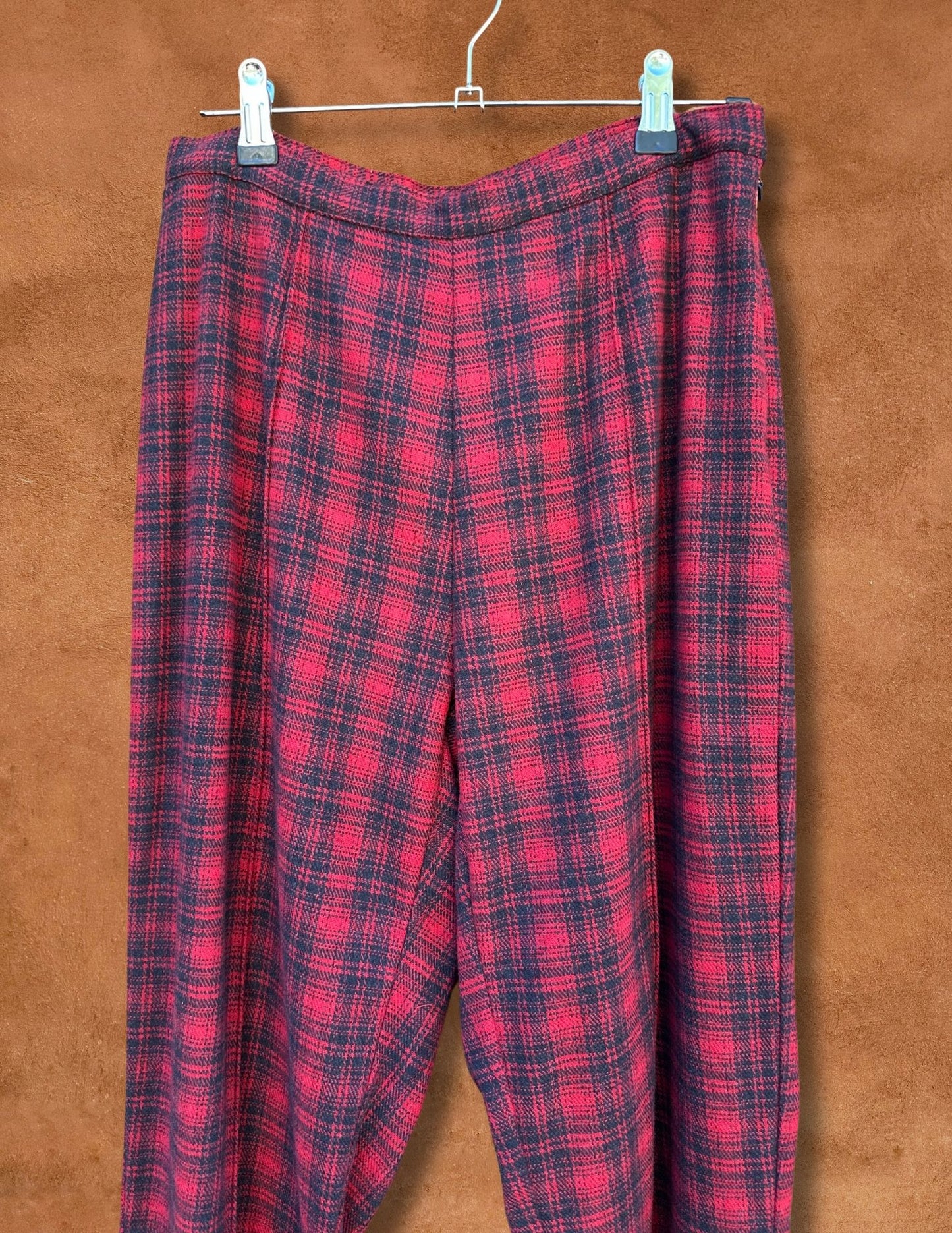 Vintage 90s Plaid Tapered Leg Pant