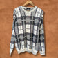 Vintage 80s Plaid Sweater