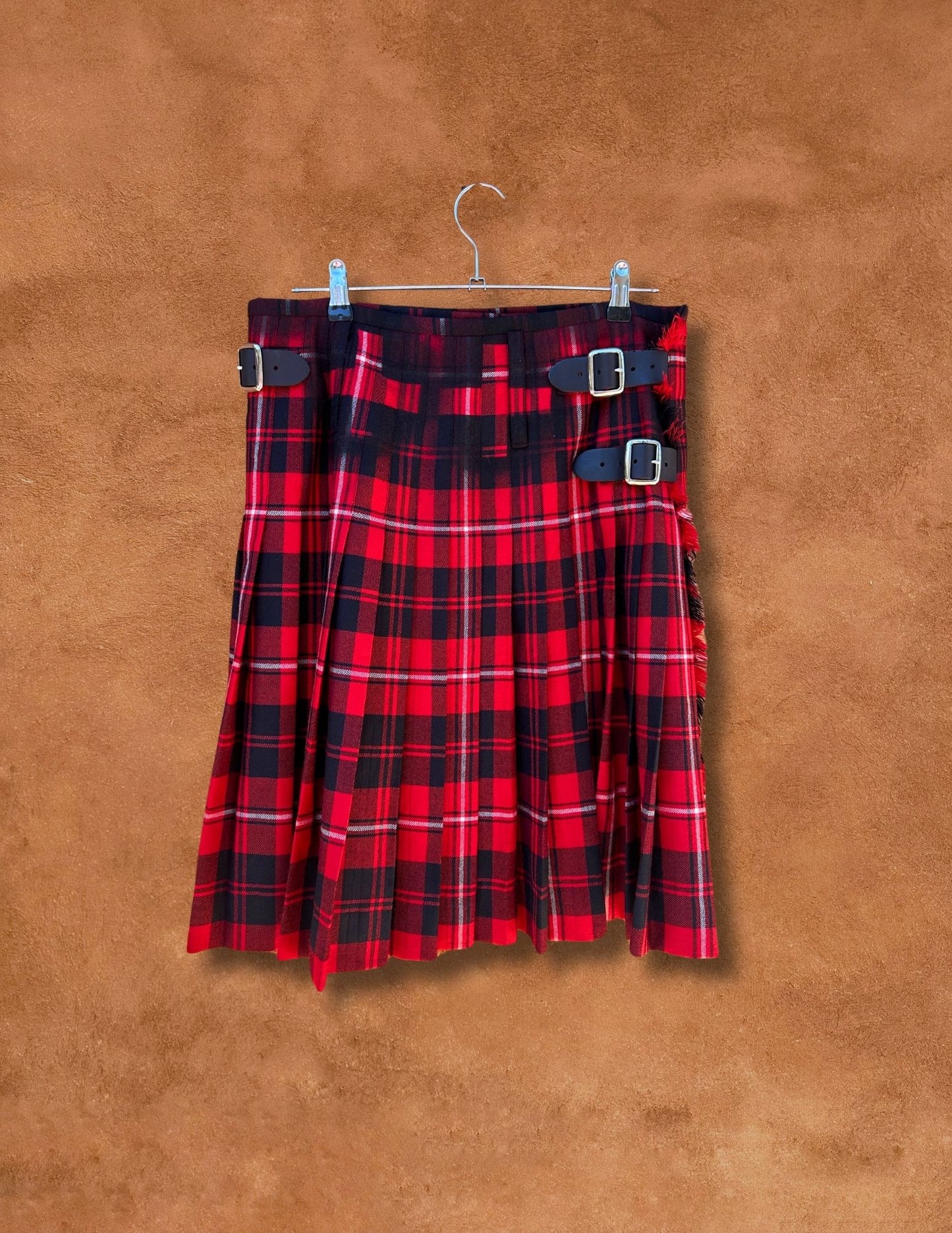 Upcycled Vintage Lochcarron Tartan Kilted Skirt