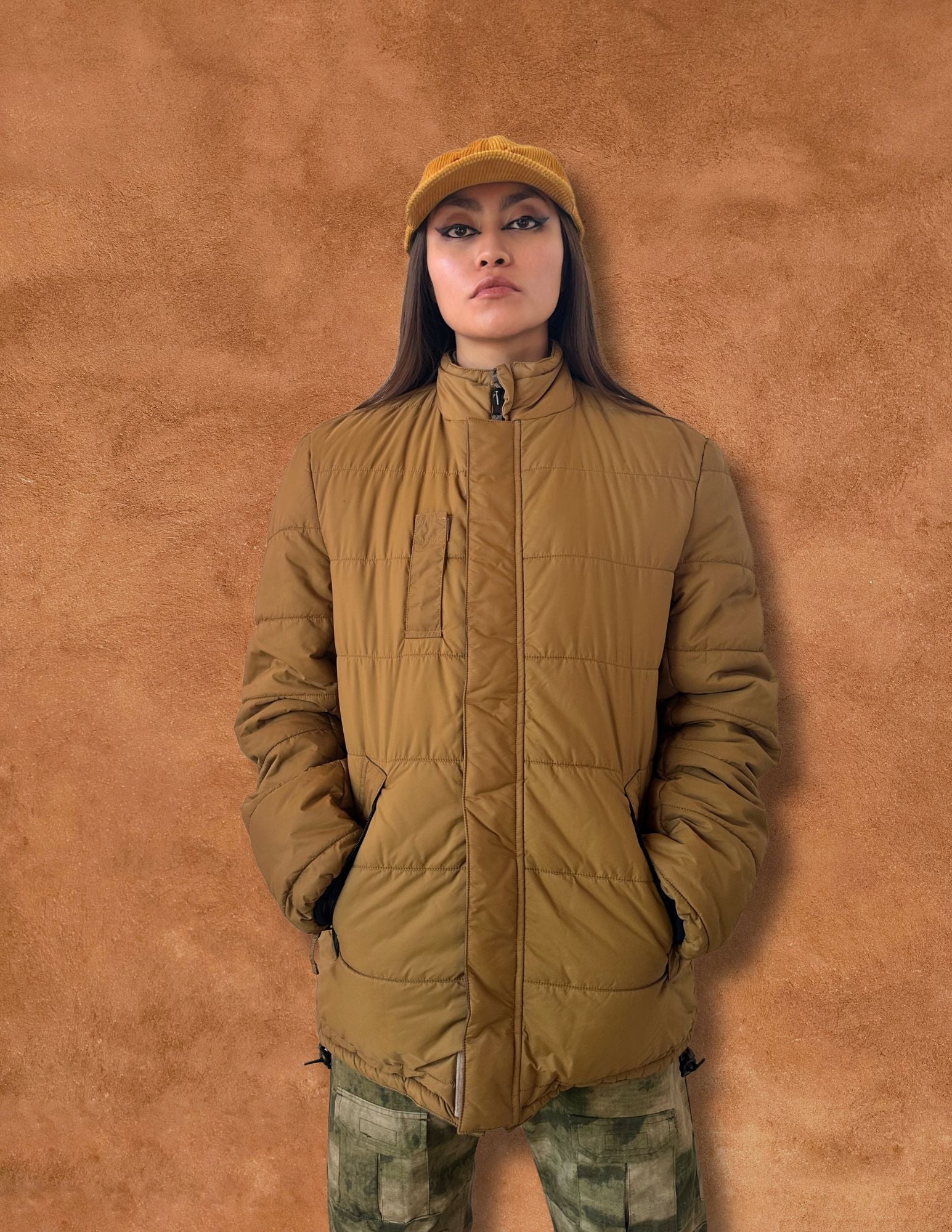 Vintage Reversible Military Quilted Jacket