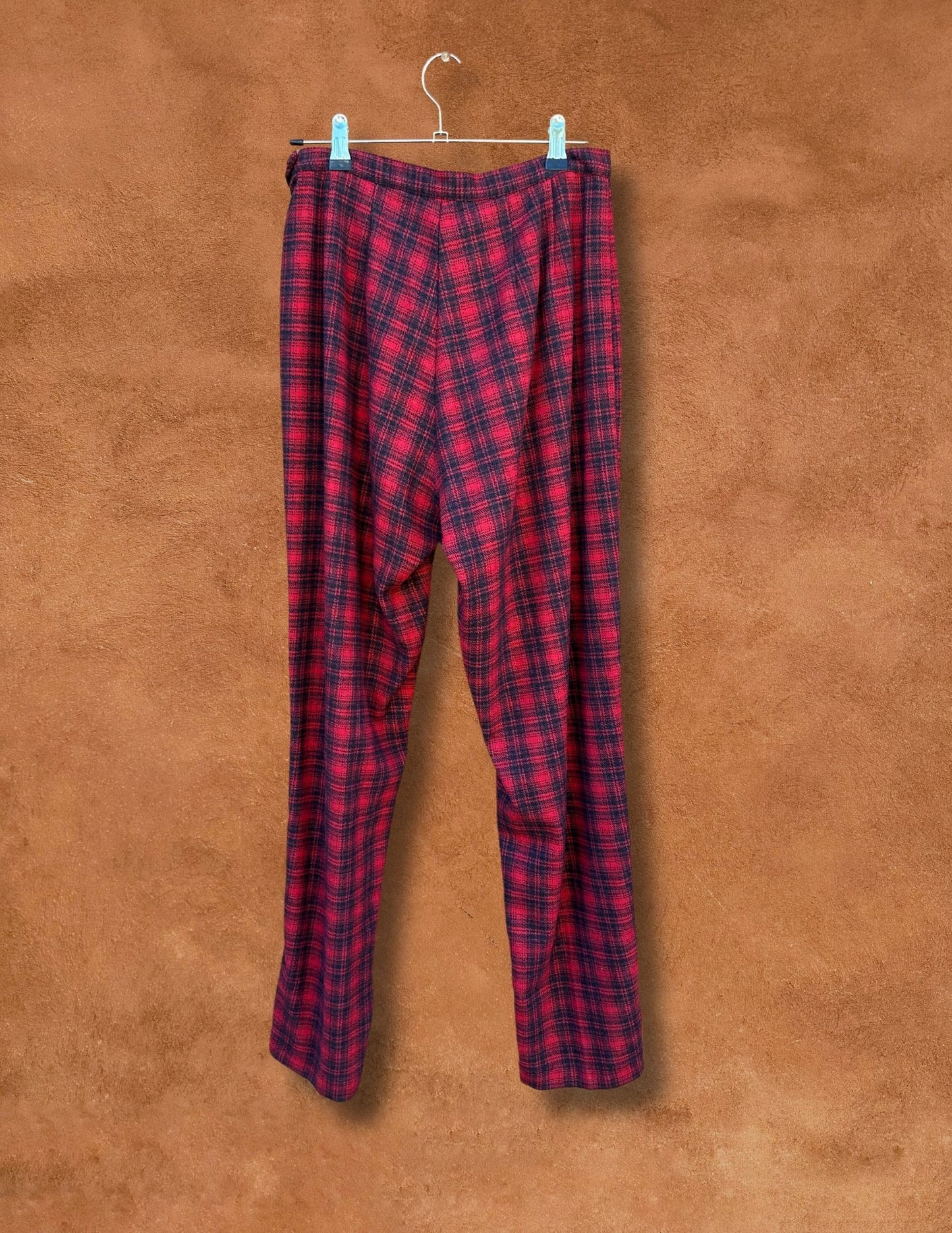 Vintage 90s Plaid Tapered Leg Pant