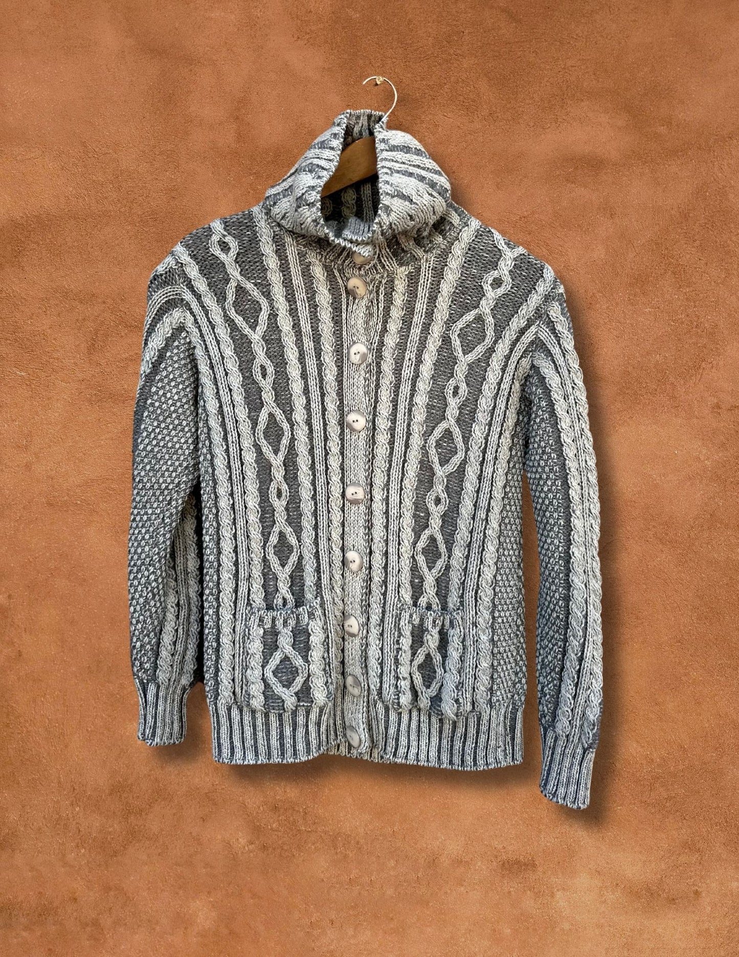 Vintage Merino Irish Wool Cardigan