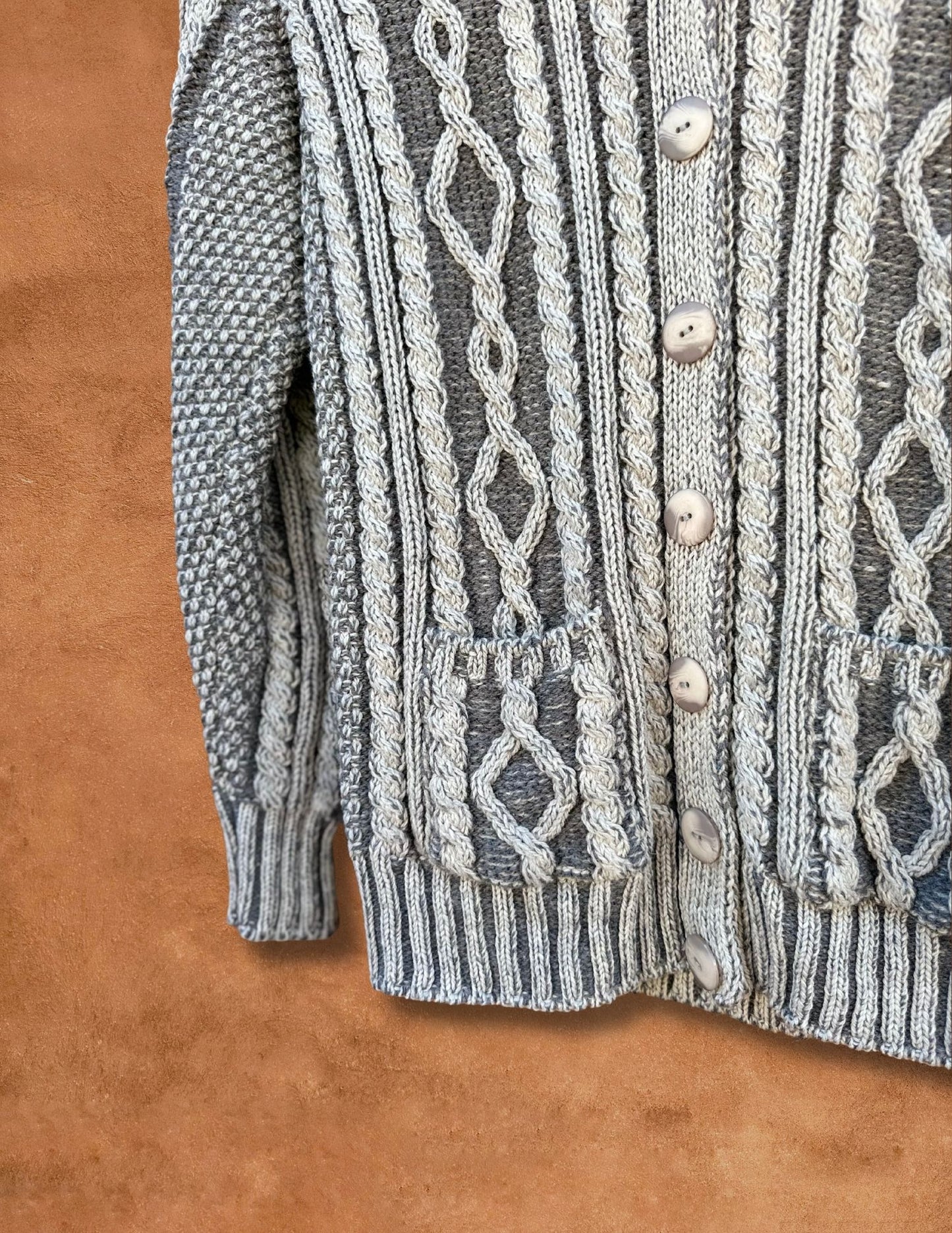 Vintage Merino Irish Wool Cardigan