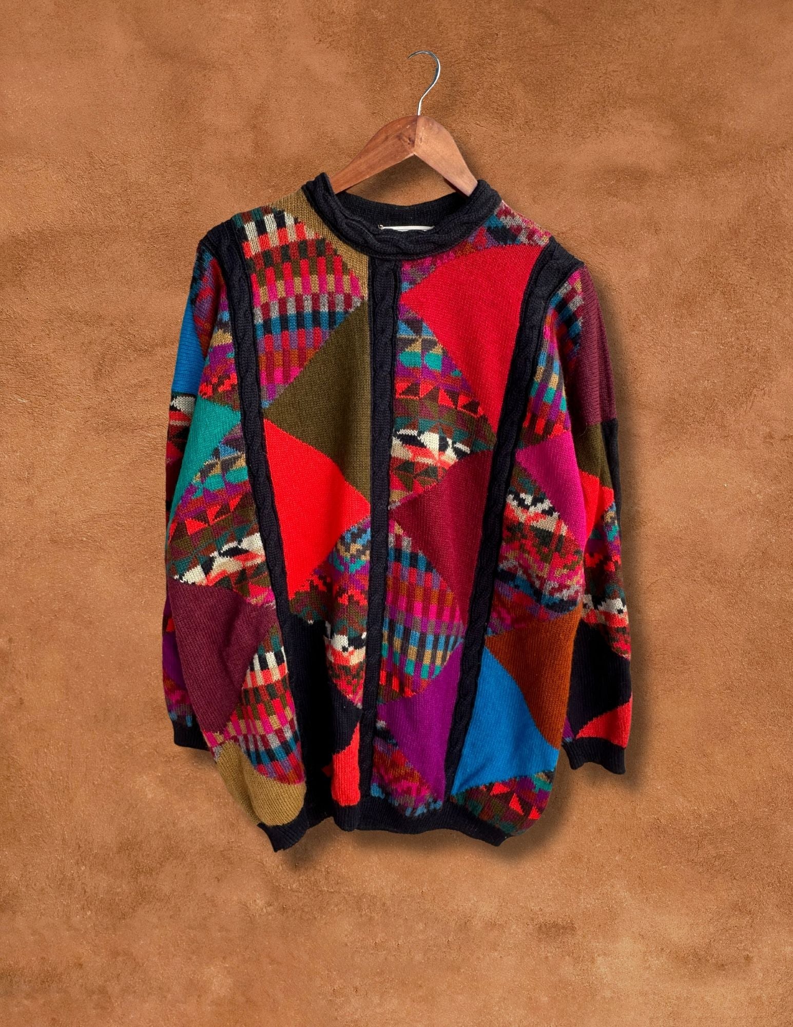 Vintage Alpaca Geo Sweater